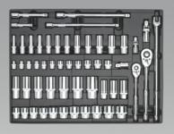 Tool Tray with Socket Set 3/8" & 1/2"Sq Drive 55pc (List Price £249.95 exc VAT) TBT31