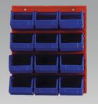 Louvre Panel Set with Bins & Wall Panel Pack of 6 (List Price £159.95 exc VAT) TPS9