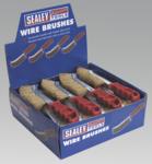 Wire Brush Brassed Steel Plastic Handle Display Box of 24 (List Price £55.95 exc VAT) WB05DB24
